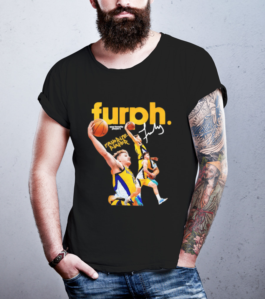 Furphy Indiana Pacers Basketball Player Jump Shot Action T-Shirt