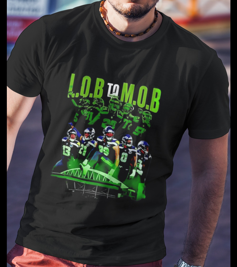 LOB To MOB Seattle Seahawks Players Bridge T-Shirt