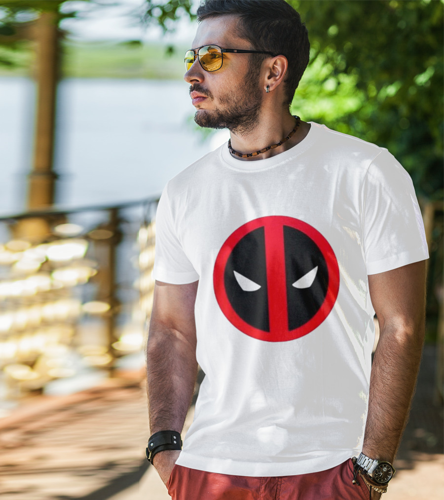 Deadpool 10th Anniversary 2016 2026 Maximum Effort Iconic Red Black White T-Shirt