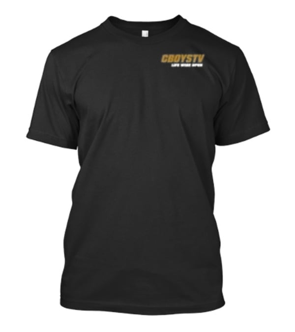 CboysTV Life Wide Open Bass Spec Adrenaline Adventure T-Shirt