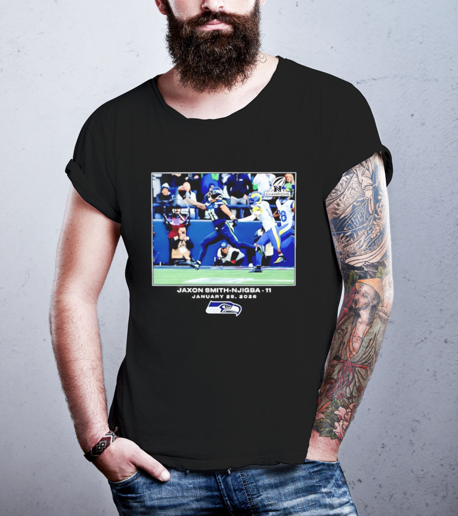 Seattle Seahawks Jaxon Smith Njigba 11 January 25 2026 Game Day Highlight Champions T-Shirt