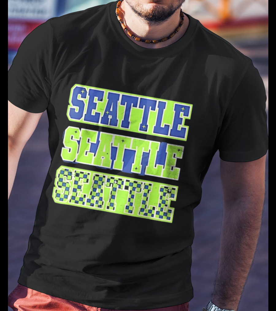 Seattle Seahawks Neon Green Seattle Seattle T-Shirt