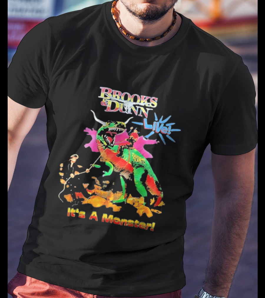 Brooks And Dunn Live It's A Monster Dinosaur Showdown T-Shirt