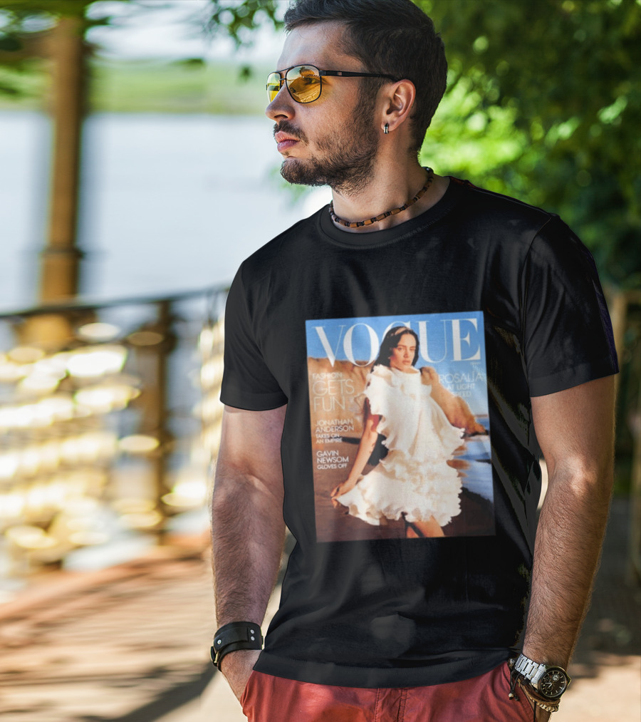 Vogue Spring Fashion Rosalia At Light Speed Jonathan Anderson Gavin Newsom T-Shirt
