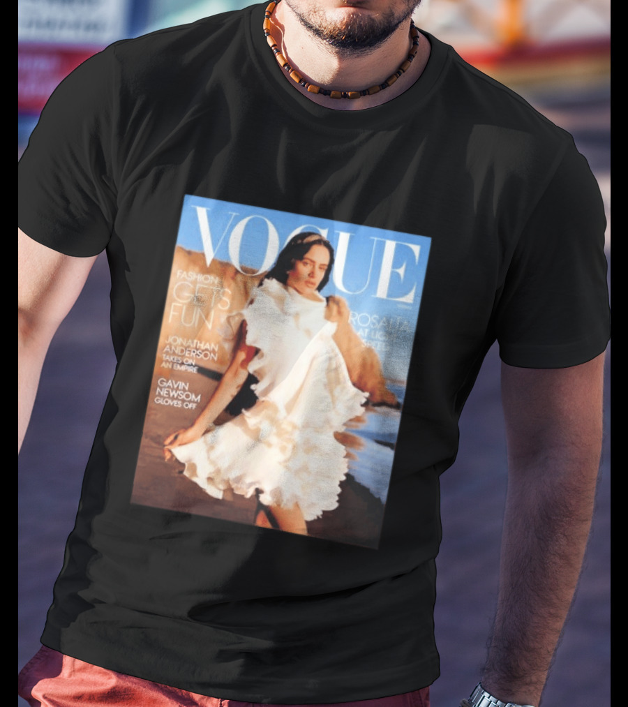 Vogue Spring Fashion Rosalia At Light Speed Jonathan Anderson Gavin Newsom T-Shirt
