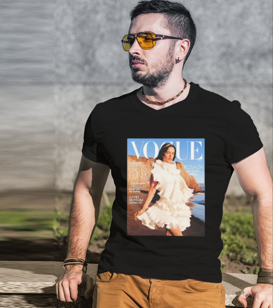 Vogue Spring Fashion Rosalia At Light Speed Jonathan Anderson Gavin Newsom T-Shirt