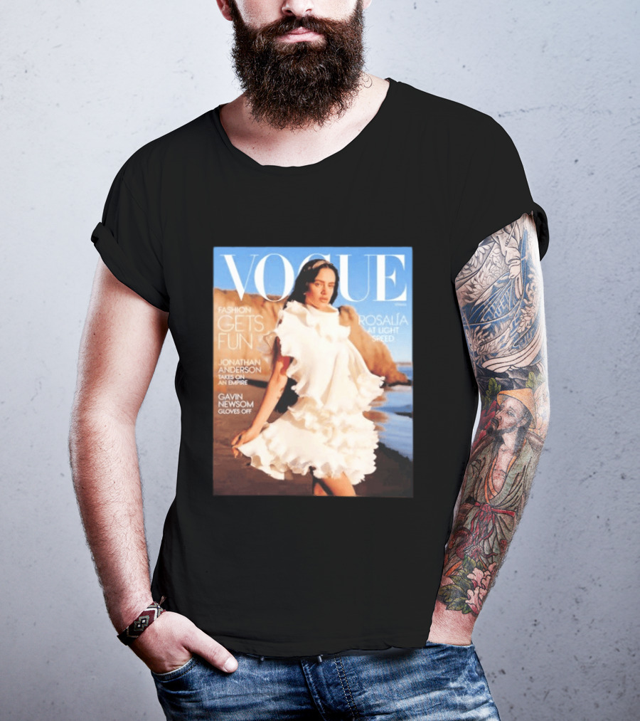 Vogue Spring Fashion Rosalia At Light Speed Jonathan Anderson Gavin Newsom T-Shirt