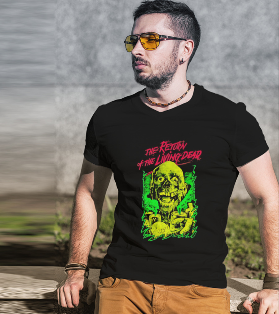 Zombie It's Party Time Return Of The Living Dead Iconic Horror T-Shirt