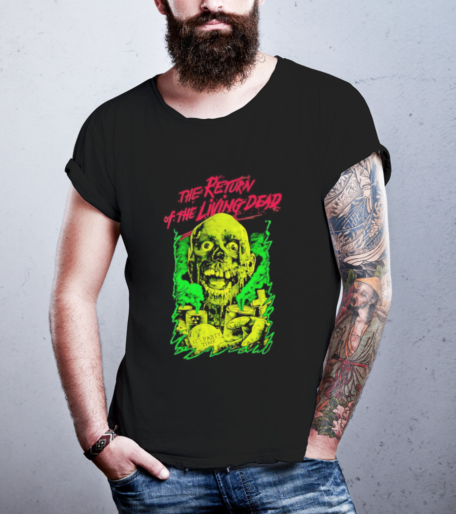 Zombie It's Party Time Return Of The Living Dead Iconic Horror T-Shirt
