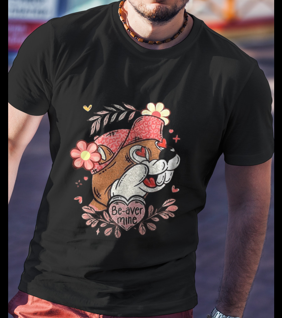 Buc Ee's Be Mine Valentine's Day Buc Ee's Love And Beaver Mine T-Shirt