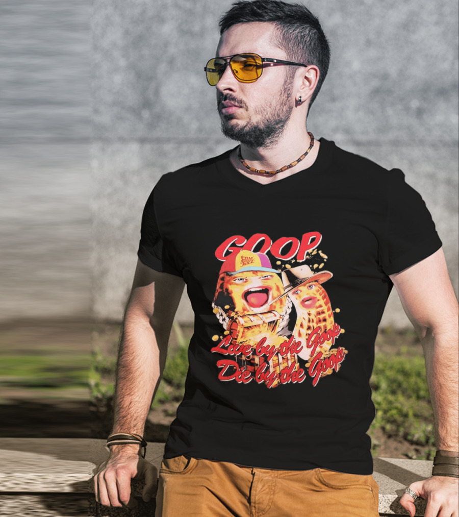 GOOP Live By The Goop Die By The Goop Peanuts Hat Drum T-Shirt