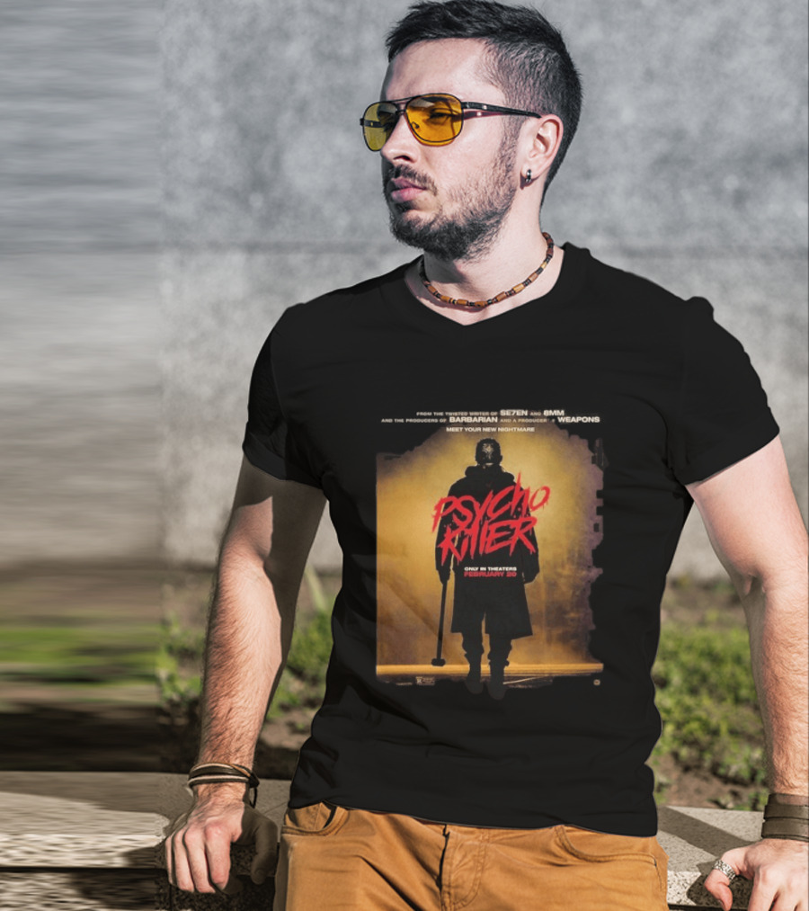 Psycho Killer Horror Film February 20 Theaters New Nightmare T-Shirt