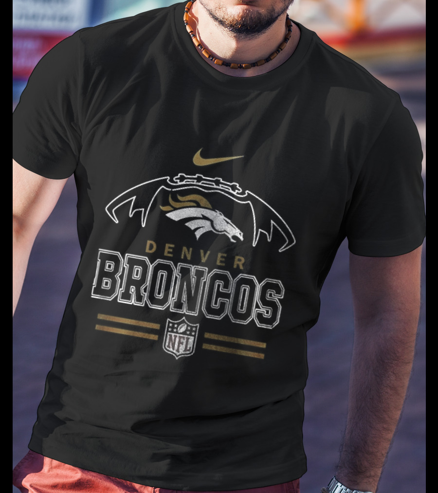 Denver Broncos Grumpy Old Caterpillar Operator NFL Nike Football T-Shirt