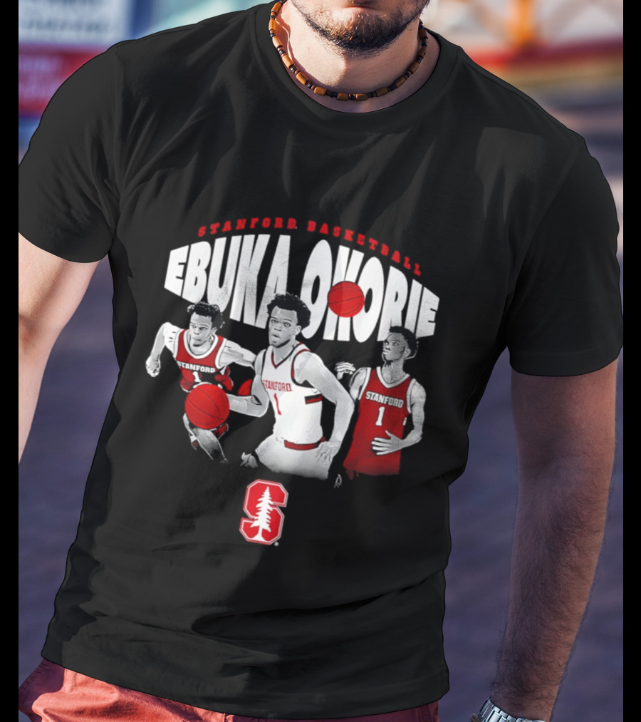 Stanford Basketball Ebuka Okorie Cardinal Player Highlights T-Shirt