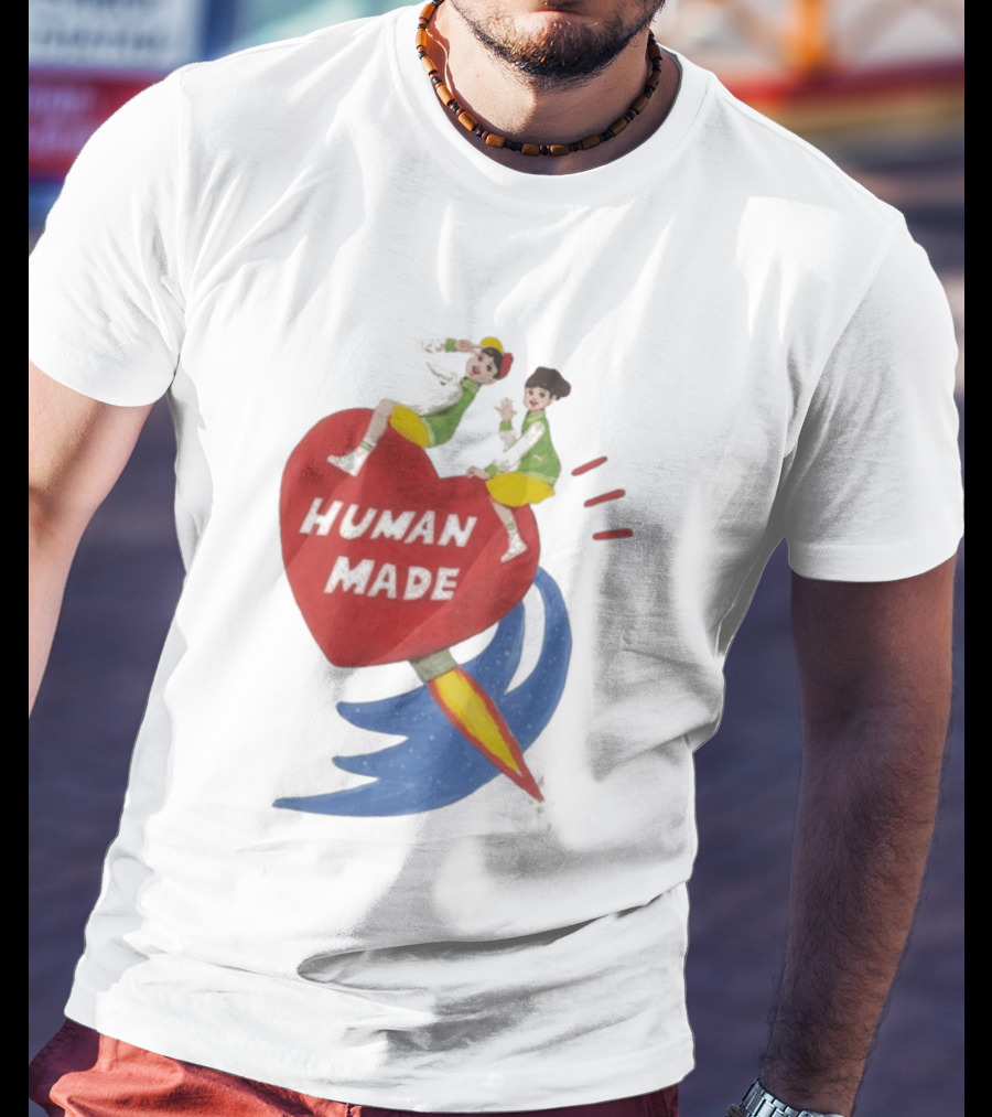 Human Made Heart Rocket Design Keiko Sootome T-Shirt