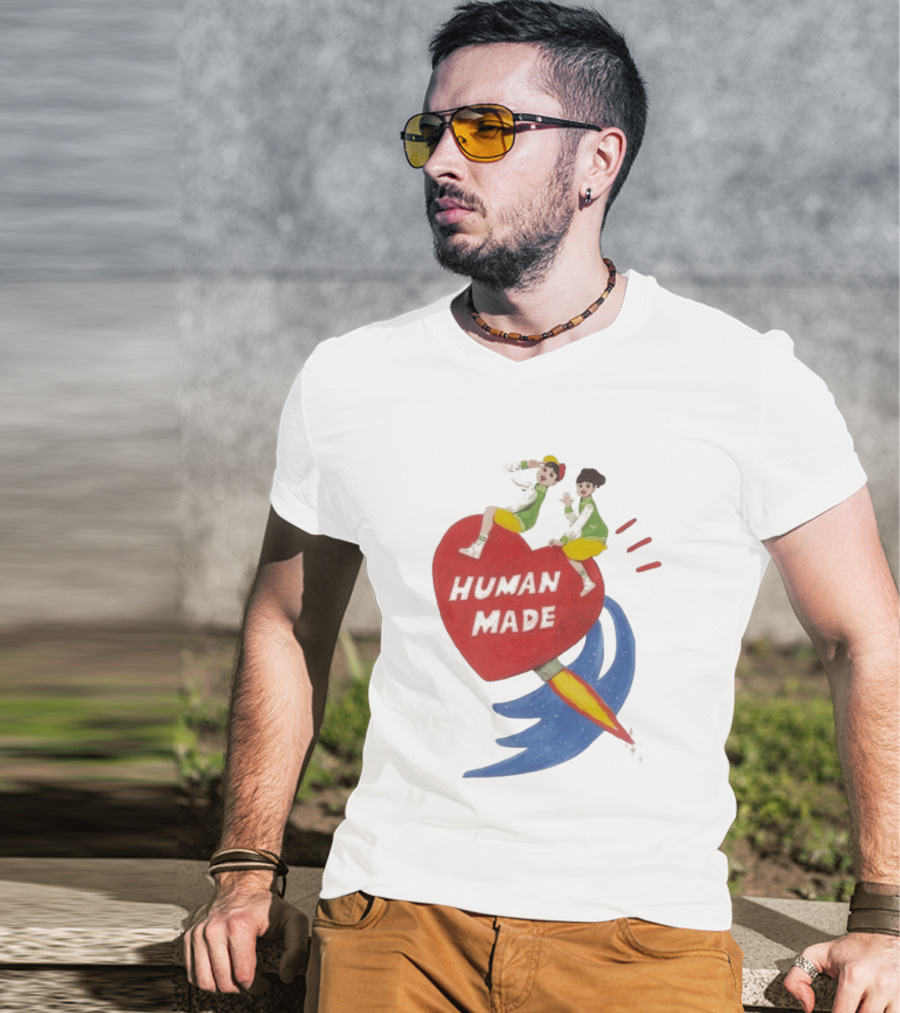 Human Made Heart Rocket Design Keiko Sootome T-Shirt