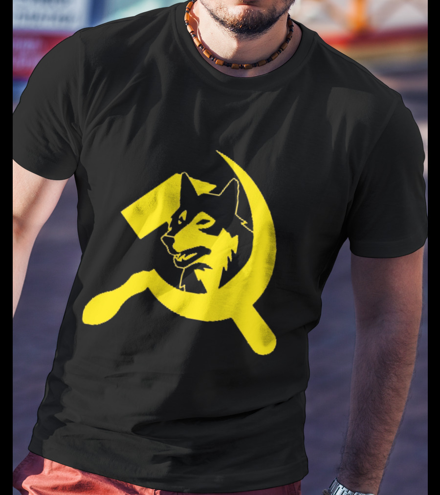 Minnesota Timberwolves Hammer Sickle Symbol Wolf Head T-Shirt