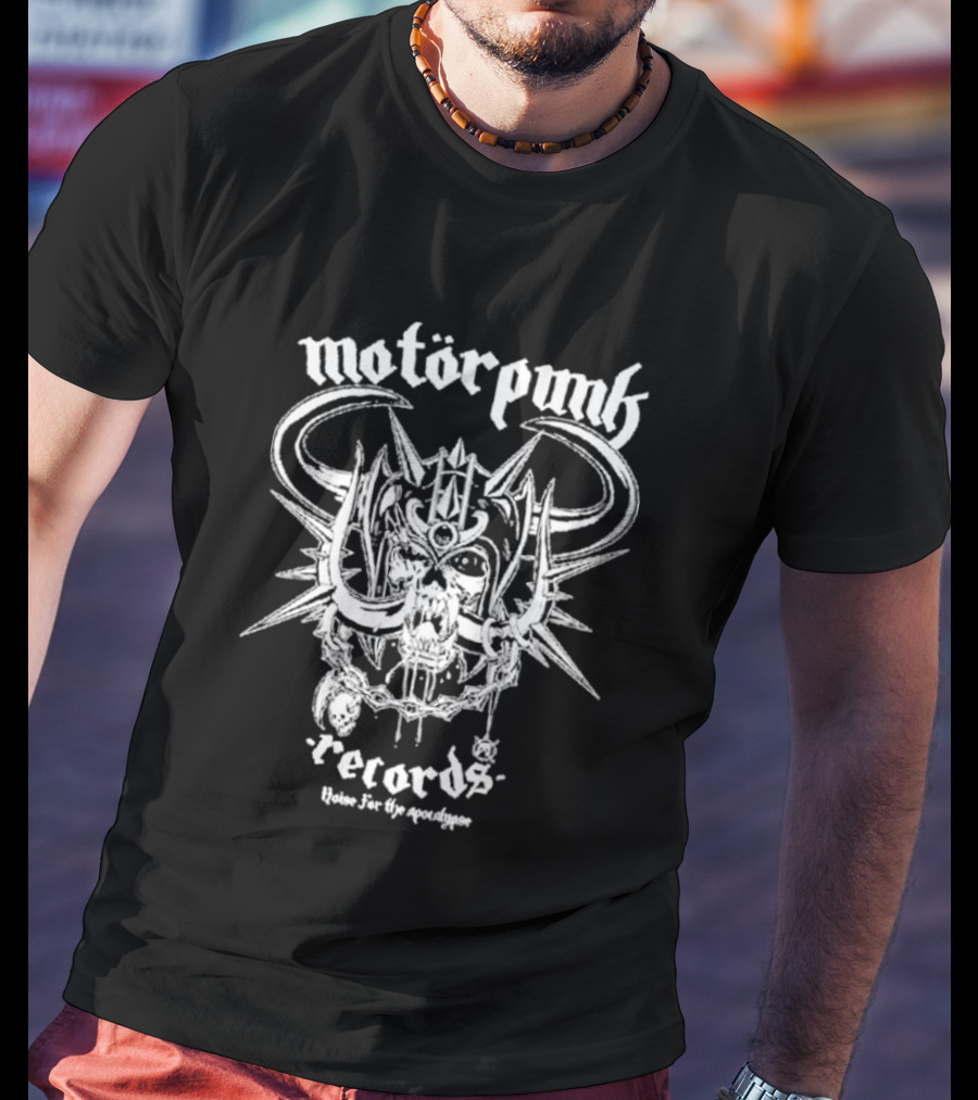 Motorpunk Records Skull Noise For The Apocalypse T-Shirt