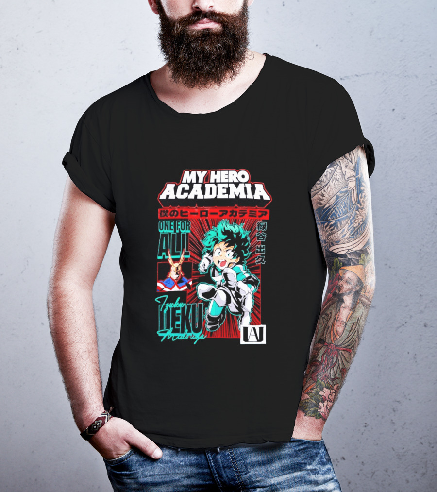 My Hero Academia Boku No Hero Deku One For All Manga T-Shirt