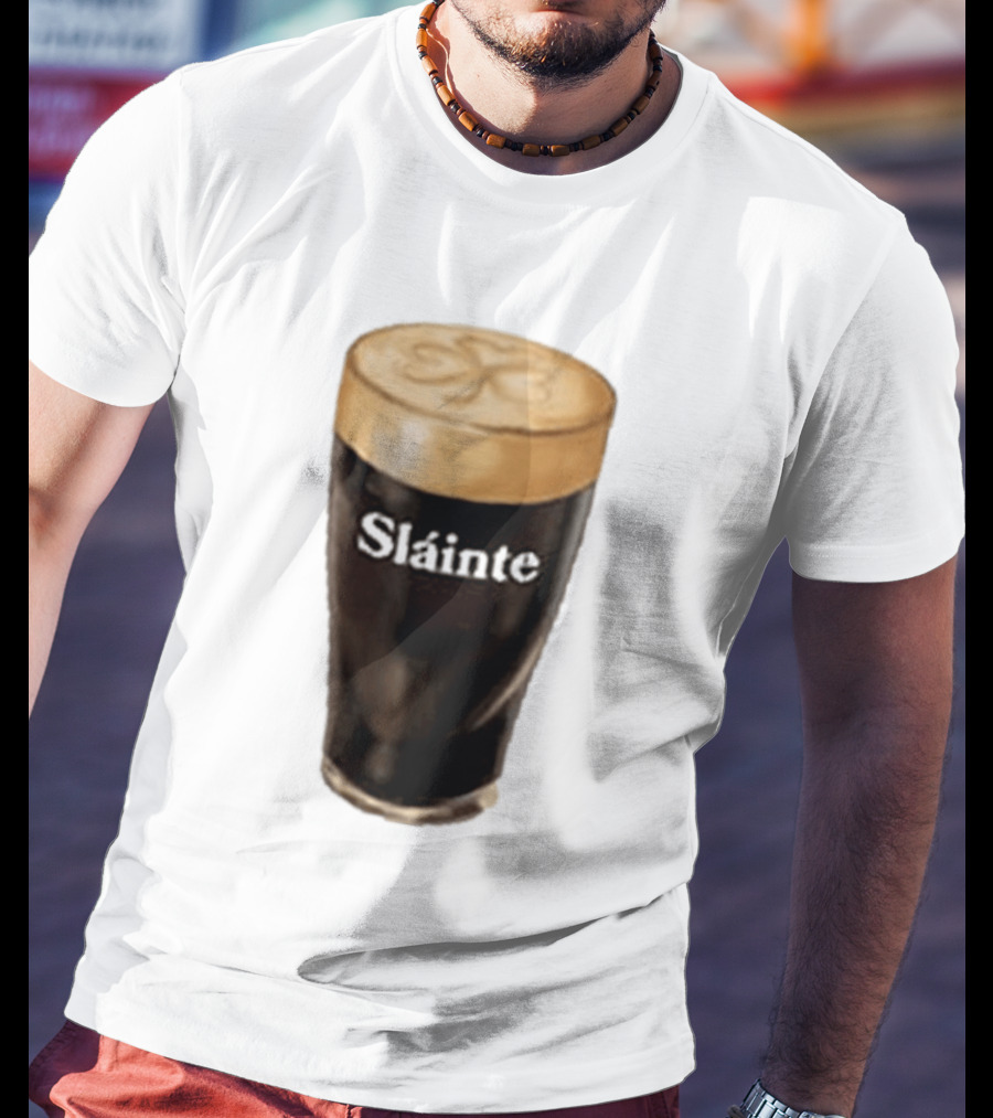 Sláinte Irish Shamrock Brew Pint T-Shirt