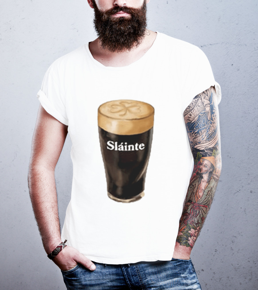 Sláinte Irish Shamrock Brew Pint T-Shirt