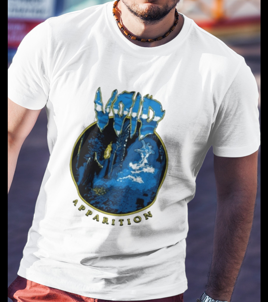 Void Apparition Blue Ghostly Scene T-Shirt