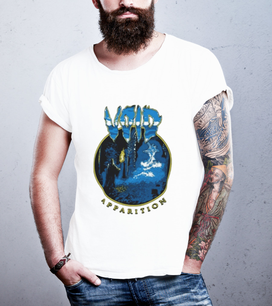 Void Apparition Blue Ghostly Scene T-Shirt