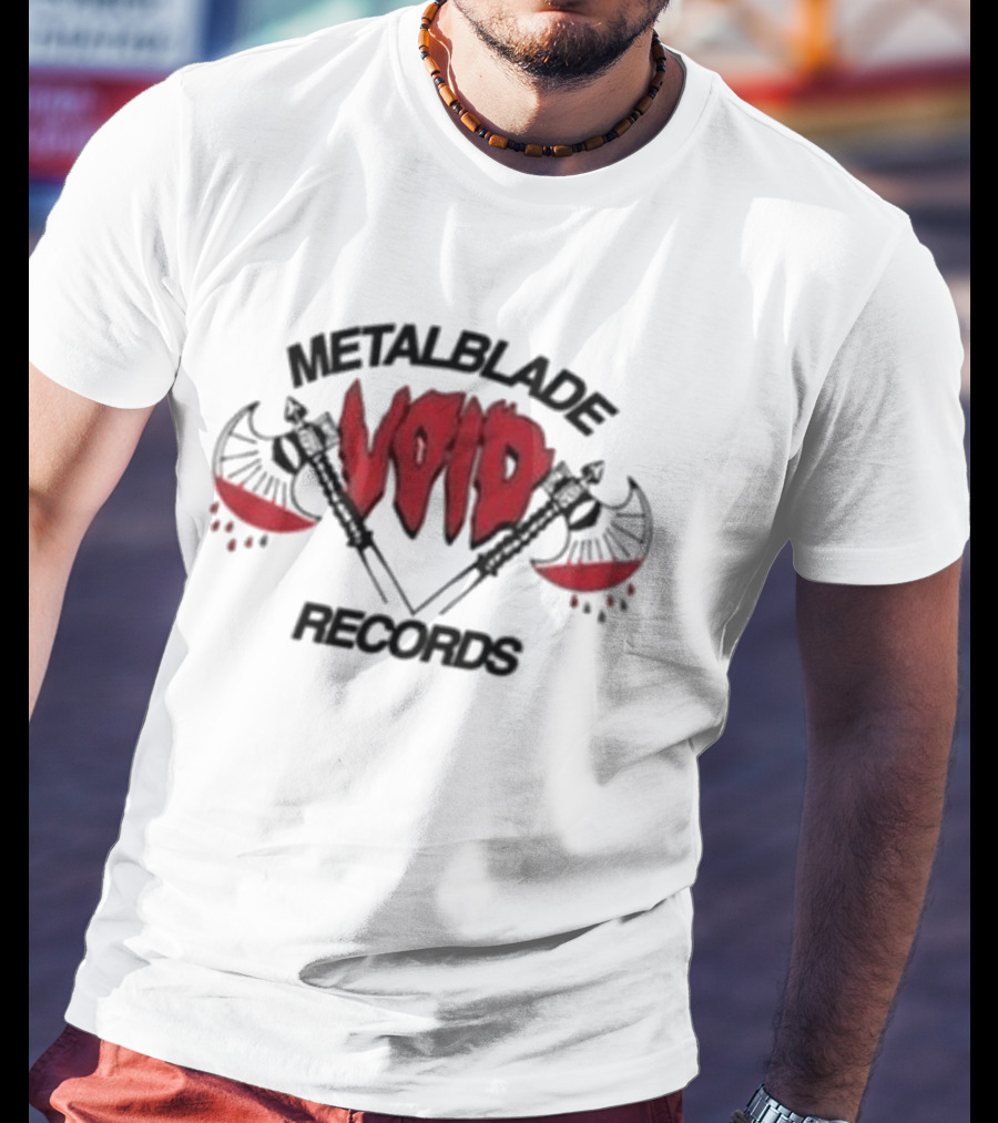 Metal Blade Void Records Axes Blood Splatter T-Shirt