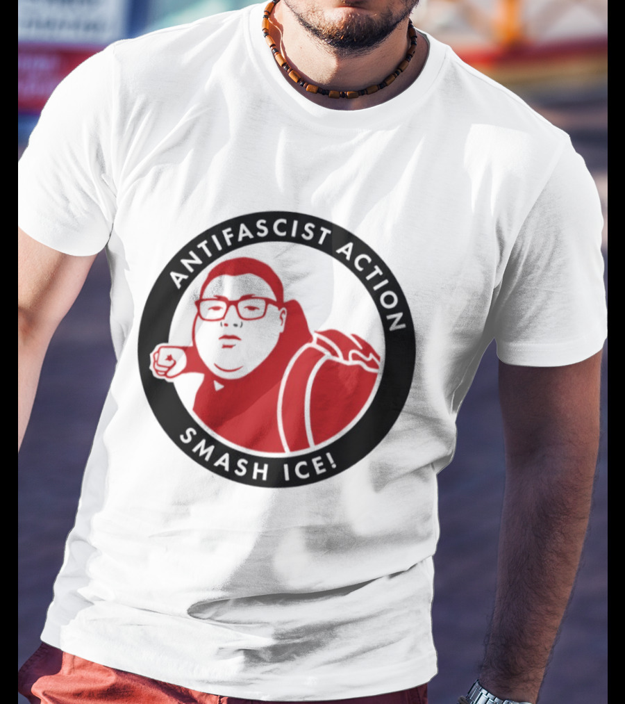 Antifascist Action Smash ICE Smash Nazi T-Shirt