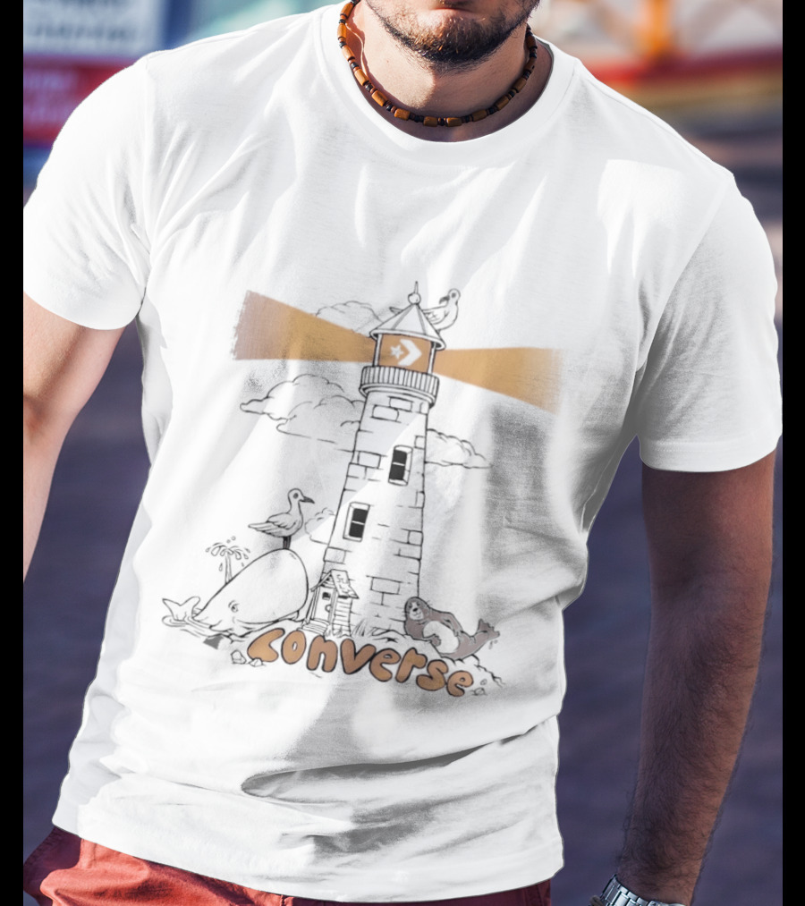 Converse Lighthouse Seagull Whale T-Shirt