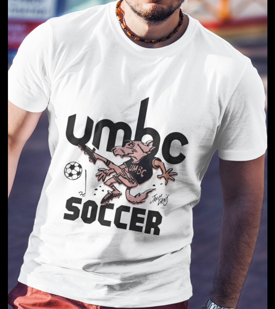 UMBC Retrievers Soccer Mascot Graphic Sport Fan T-Shirt