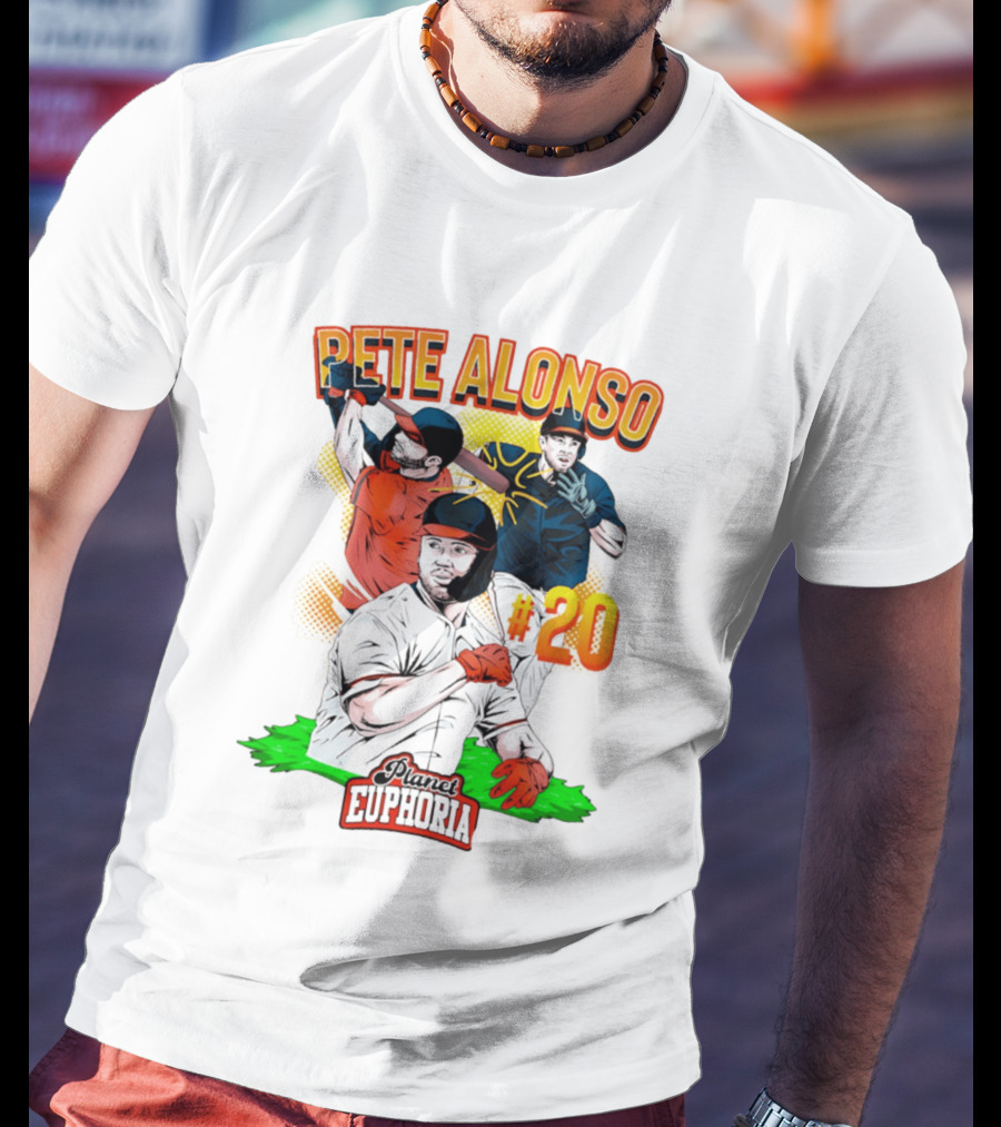 Pete Alonso Planet Euphoria #20 Baseball T-Shirt