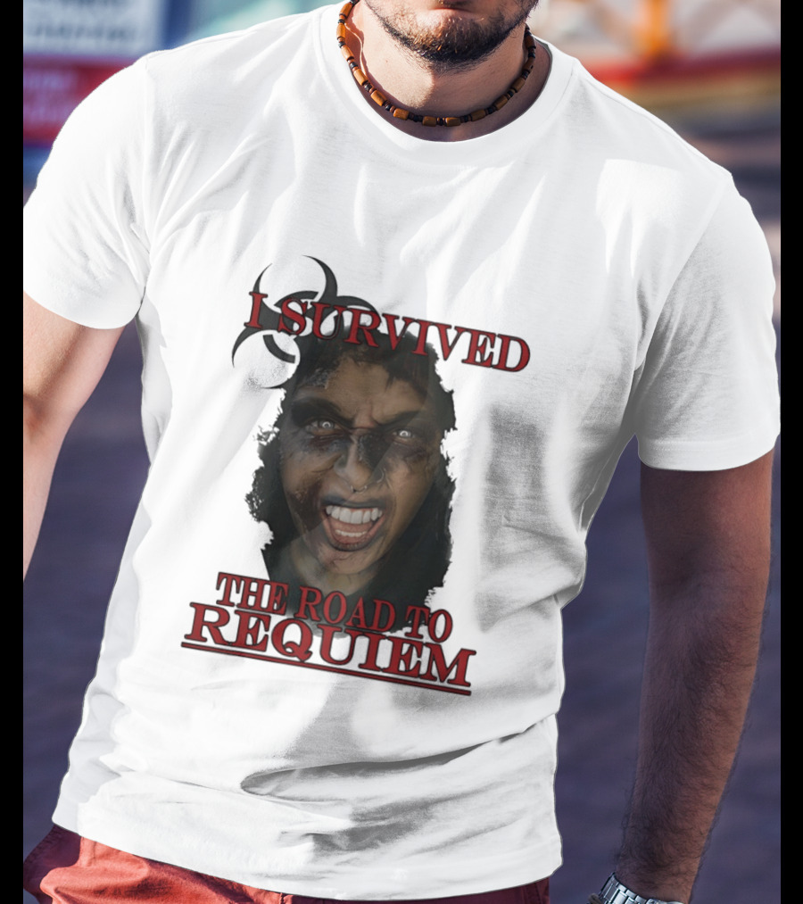 I Survived The Road To Requiem Intense Face Expression T-Shirt