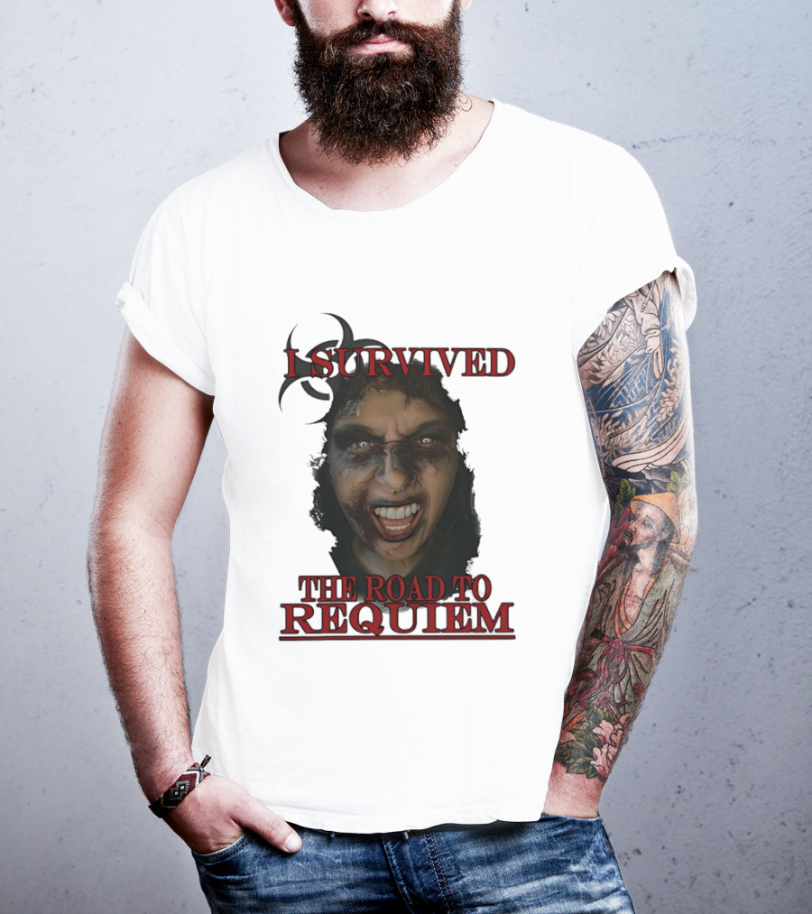 I Survived The Road To Requiem Intense Face Expression T-Shirt