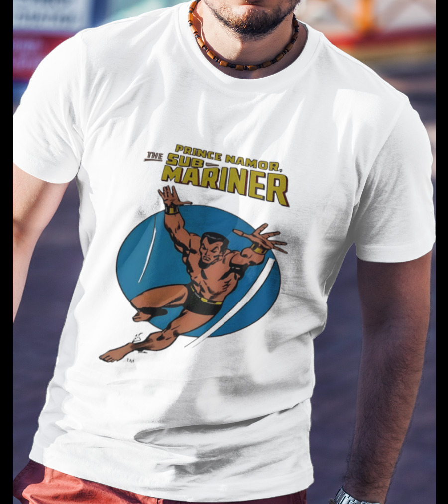 Prince Namor The Sub Mariner Iconic Comic Character Retro Dive T-Shirt
