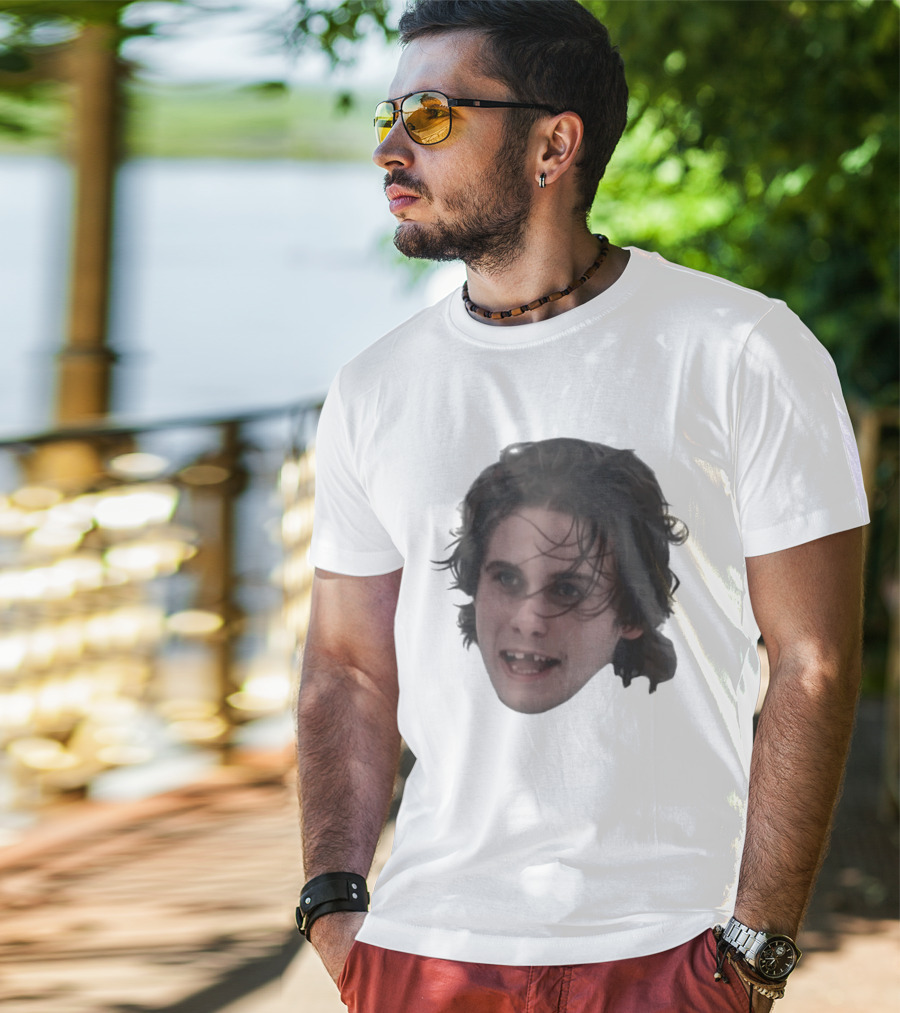 Team USA Jack Hughes Missing Teeth Throwback Face T-Shirt