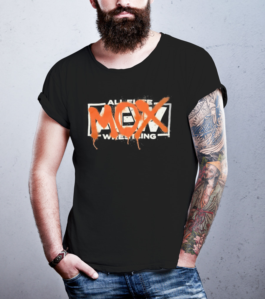AEW Jon Moxley Mox Graffiti Style Wrestling T-Shirt
