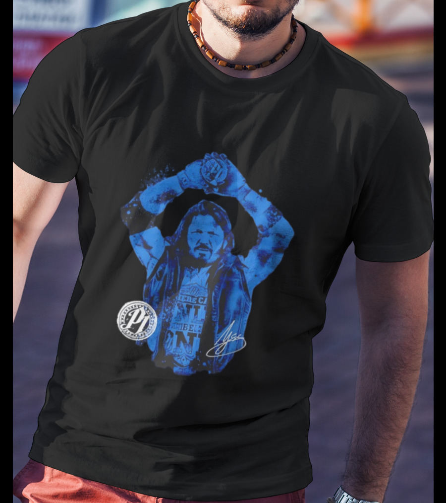 AJ Styles WWE Blue Signature Phenomenal One T-Shirt