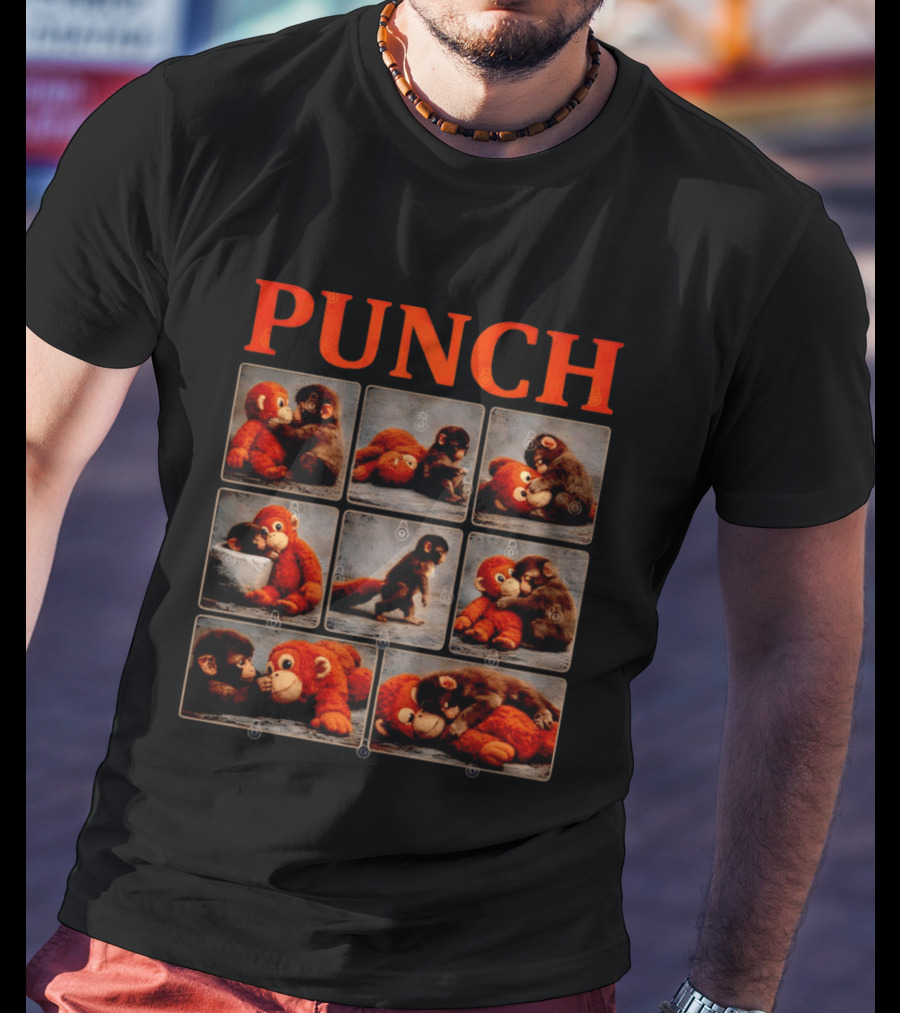 Punch Monkey Plush Compilation T-Shirt