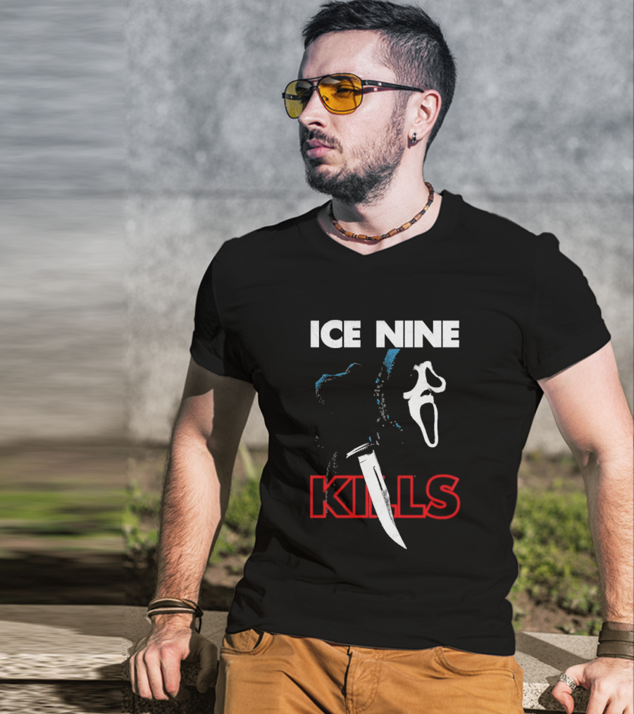 Ice Nine Kills Ghost Face Knife Horror Collaboration Stab Scream 7 Exclusive T-Shirt
