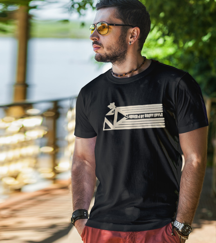 S4ever J Dy Nasty Stvl2 Triangle Zigzag Stripes T-Shirt