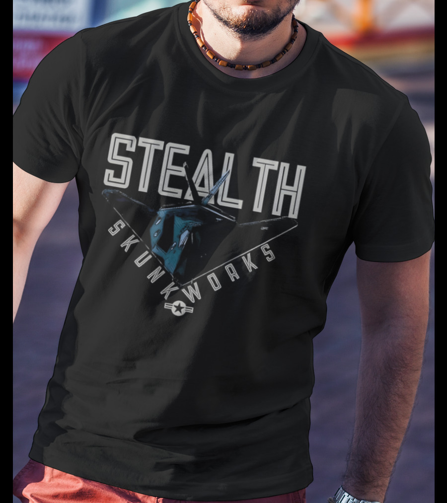 Stealth Skunk Works Lockheed Martin Aircraft T-Shirt