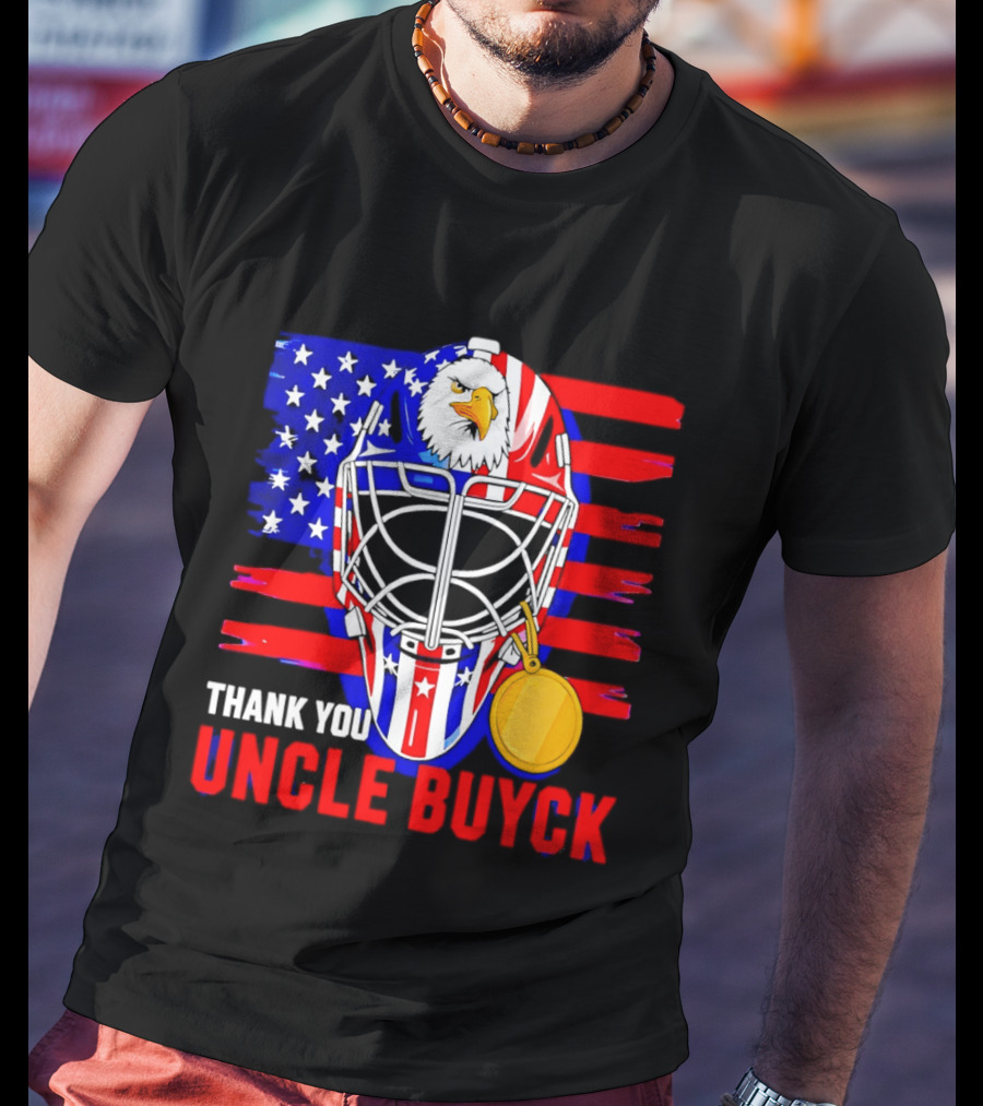 Thank You Uncle Buyck USA Hockey Eagle American Flag Olympic 2026 T-Shirt