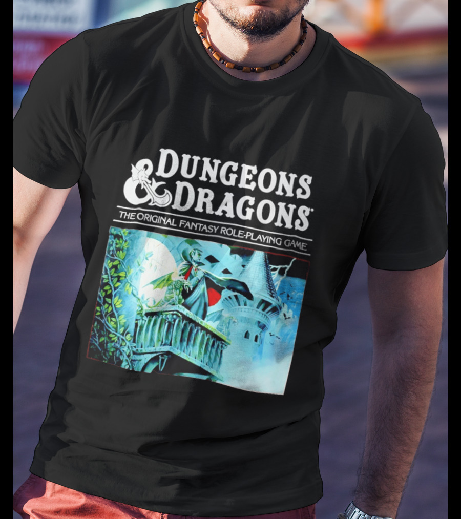 Dungeons And Dragons The Original Fantasy Role Playing Game Vampire Castle T-Shirt