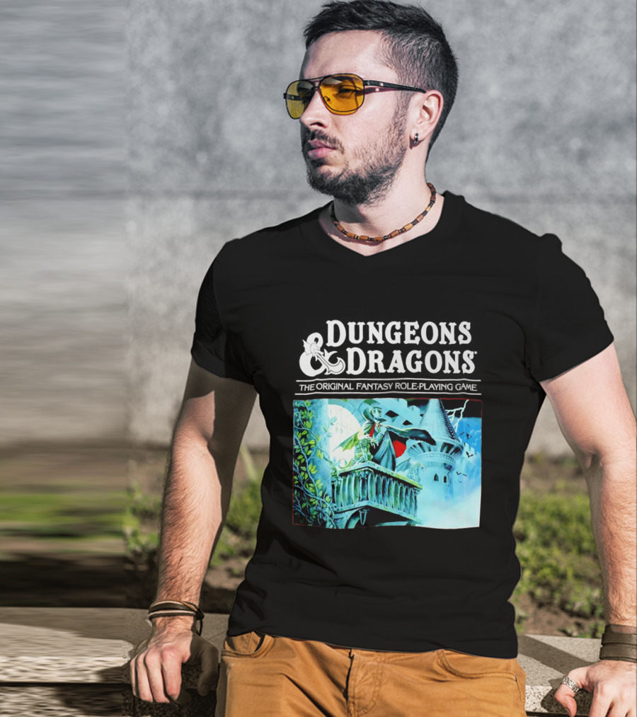 Dungeons And Dragons The Original Fantasy Role Playing Game Vampire Castle T-Shirt