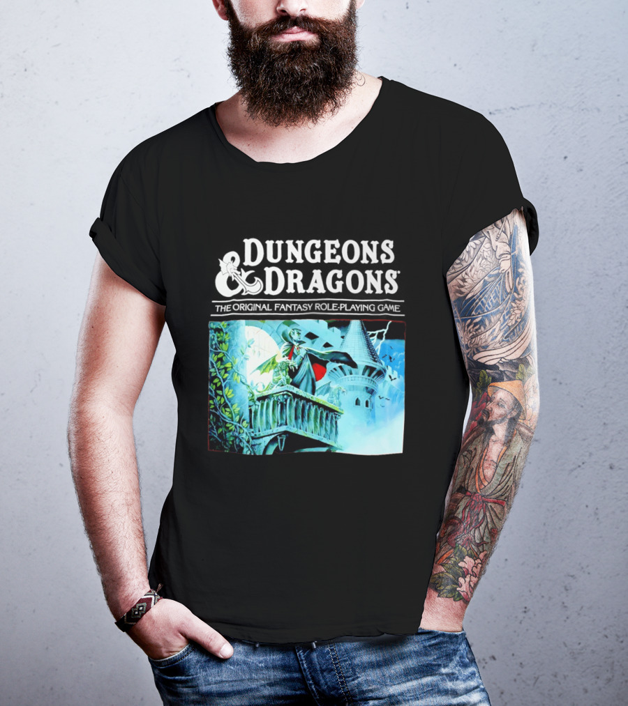 Dungeons And Dragons The Original Fantasy Role Playing Game Vampire Castle T-Shirt