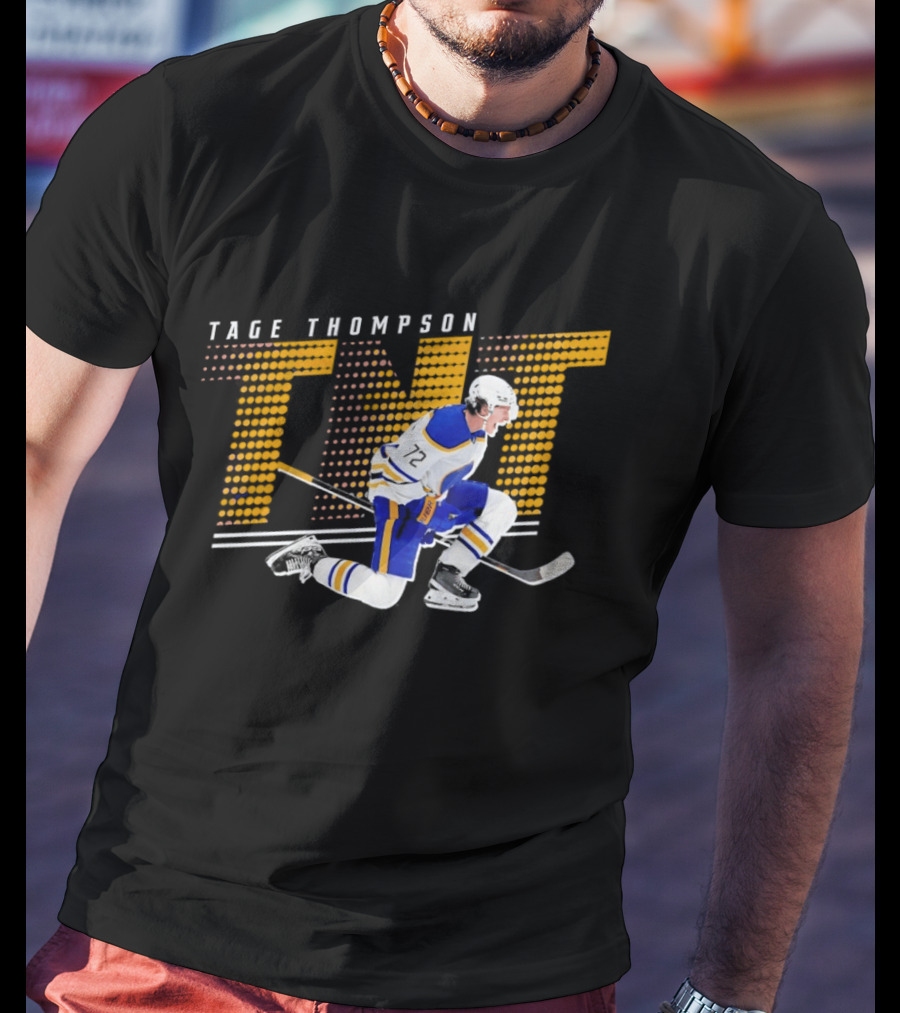 Tage Thompson TNT Buffalo Sabres Hockey Player Action T-Shirt