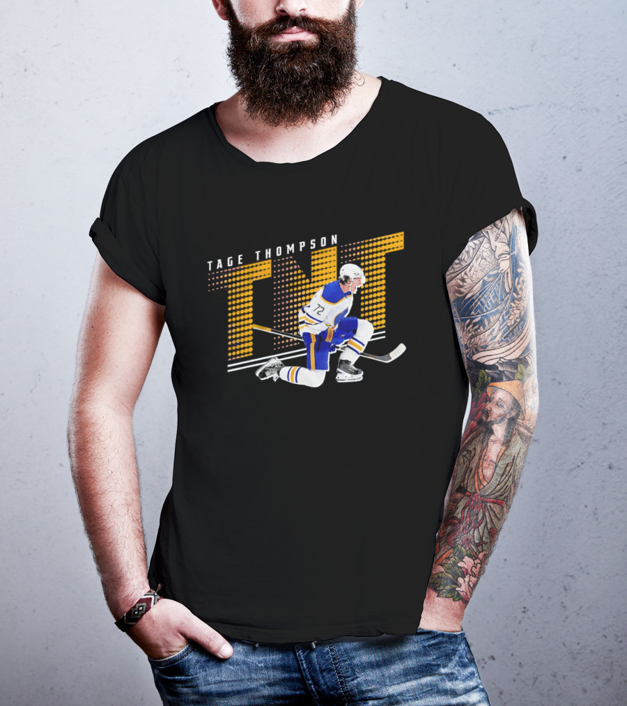 Tage Thompson TNT Buffalo Sabres Hockey Player Action T-Shirt