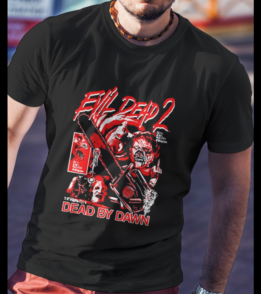 Evil Dead 2 Dead By Dawn Grueling Terror Horror Movie Scene T-Shirt