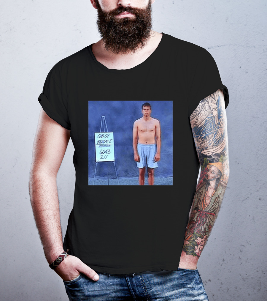 QB 01 Brady Combine Photo 6'04'' 211 T-Shirt